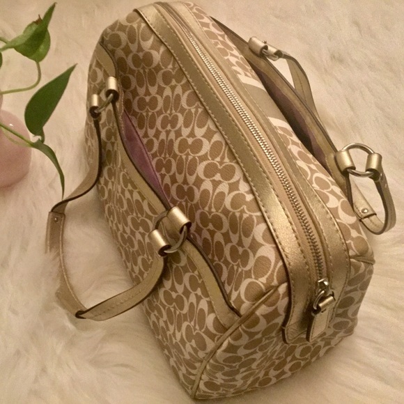 Coach Handbags - Coach Chelsea Heritage Signature Stripe Satchel